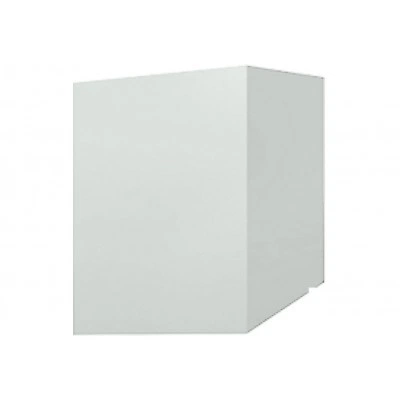 Скатный кожух для трубы Grand Line 850×420 мм, высоты 2200/1350 мм, 0,45 Drap RAL 9003 сигнальный белый — 461048