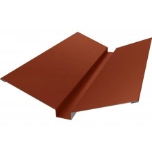Планка ендовы верхней 115х30х115 Grand Line 0,45 Drap RAL 8004 терракота (3м)