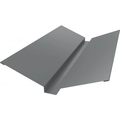 Планка ендовы верхней 115х30х115 Grand Line 0,45 Drap RAL 7004 сигнальный серый (2м) — 464207 Планка ендовы верхней 115х30х115 Grand Line 0,45 Drap RAL 7004 сигнальный серый (2м) — 464207