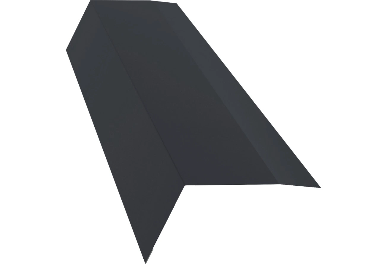 Карнизная планка 100х65 Grand Line 0,45 Drap СТ RAL 7024 мокрый асфальт (3м)