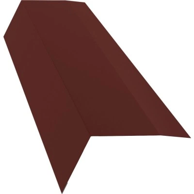 Карнизная планка 100х65 Grand Line 0,45 ПЭ с пленкой RAL 3009 оксидно-красный (3м) — 464874 Карнизная планка 100х65 Grand Line 0,45 ПЭ с пленкой RAL 3009 оксидно-красный (3м) — 464874