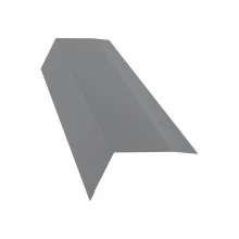 Карнизная планка 100х65 Grand Line 0,7 ПЭ с пленкой RAL 7004 сигнальный серый (3м)