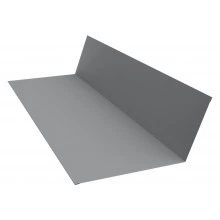 Планка примыкания 150х250 Grand Line 0,45 ПЭ с пленкой RAL 7004 сигнальный серый (3м)