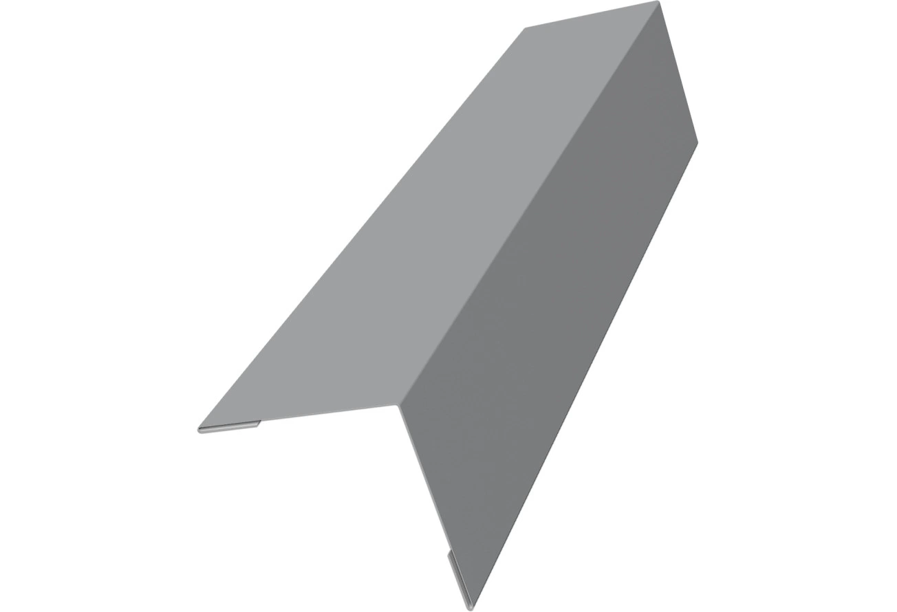 Угол внешний 30х30 Grand Line 0,4 ПЭ с пленкой RAL 7004 сигнальный серый (3м)