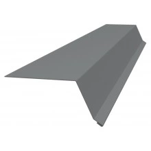 Планка капельник 100х55 Grand Line 0,45 ПЭ с пленкой RAL 7004 сигнальный серый (3м)