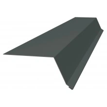 Планка капельник 100х55 Grand Line 0,45 ПЭ с пленкой RAL 7005 мышино-серый (3м)