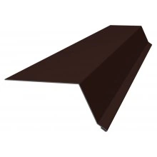 Планка капельник 100х55 Grand Line 0,5 PurLite матовый RAL 8017 шоколад (2м)