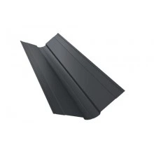 Планка ендовы Grand Line верхней фигурной 100x100 0,45 Drap RAL 7024 мокрый асфальт (2,5м)
