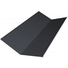Планка ендовы нижней 300х300 Grand Line 0,45 Drap RAL 7024 мокрый асфальт (3м)