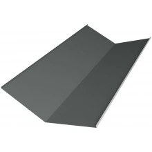 Планка ендовы нижней 300х300 Grand Line 0,45 ПЭ с пленкой RAL 7005 мышино-серый (2м)