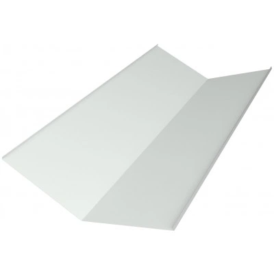 Планка ендовы нижней 300х300 Grand Line 0,45 ПЭ с пленкой RAL 9003 сигнальный белый (2м) — 473621