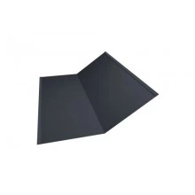 Планка ендовы нижней 300х300 Grand Line 0,5 GreenCoat Pural БТ матовый RR 23 темно-серый (RAL 7024 мокрый асфальт) (3м)