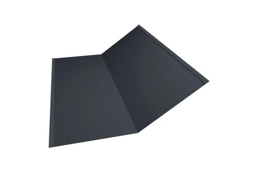 Планка ендовы нижней 300х300 Grand Line 0,5 GreenCoat Pural БТ матовый RR 23 темно-серый (RAL 7024 мокрый асфальт) (3м)