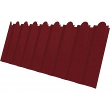 Профнастил С20B фигурный Grand Line 0,45 Drap ТХ RAL 3005 красное вино