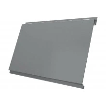 Сайдинг металлический Вертикаль классик Grand Line 0,45 Drap ТХ с пленкой RAL 7004 сигнальный серый