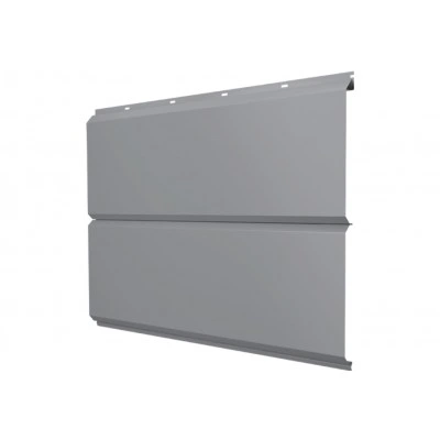 Сайдинг металлический ЭкоБрус новый Grand Line 0,45 Drap ТХ с пленкой RAL 7004 сигнальный серый — 479945