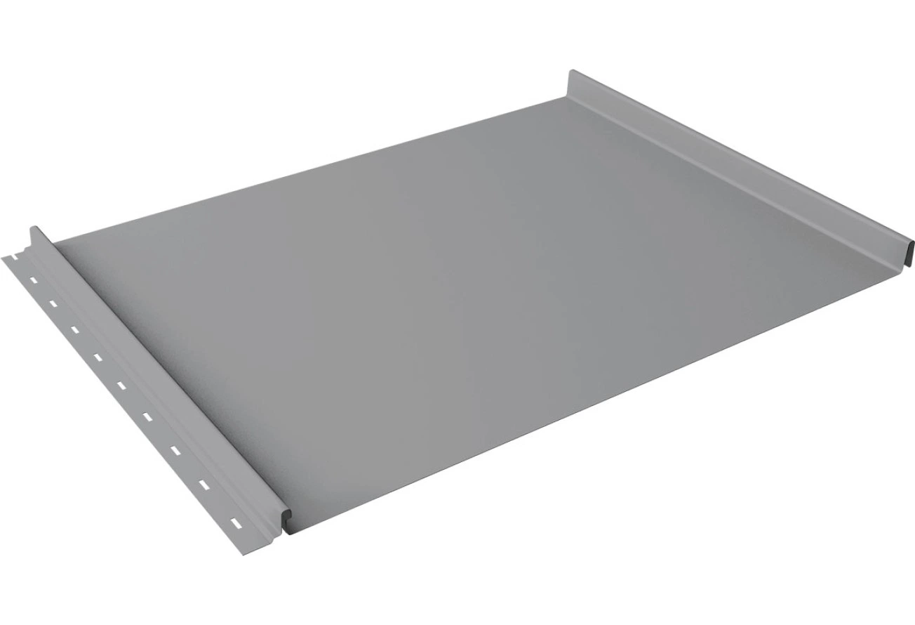 Кликфальц Grand Line 0,45 Drap ТХ с пленкой на замках RAL 7004 сигнальный серый