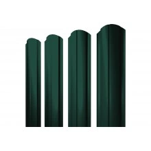 Штакетник Полукруглый Слим фигурный Grand Line 0,45 Drap ТХ RAL 6005 зеленый мох