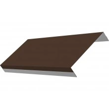 Ламель обратная 125 забора жалюзи Техас Grand Line 0,5 PurPro матовый RAL 8017 шоколад