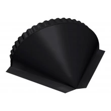 Конусная заглушка конька Grand Line 0,45 Drap ТХ RAL 9005 черный