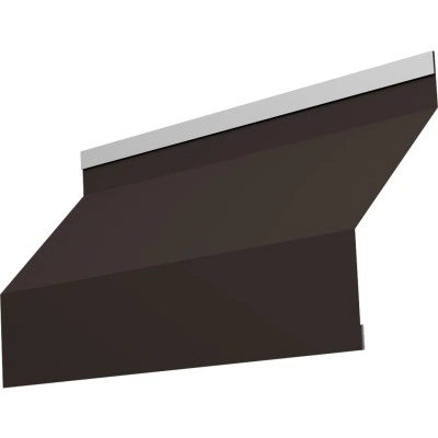 Ламель забора жалюзи Милан новый Grand Line 0,5 PurPro матовый с пленкой RR 32 темно-коричневый — 483007