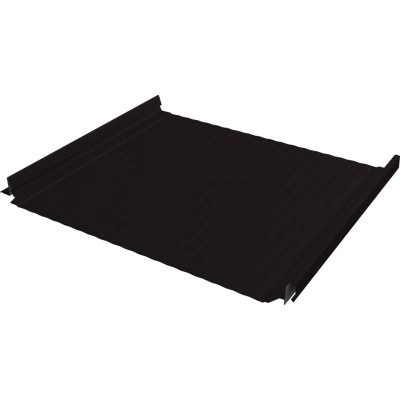 Кликфальц Про Гофр Grand Line 0,45 Drap СТ с пленкой на замках RAL 9005 черный — 484329 Кликфальц Про Гофр Grand Line 0,45 Drap СТ с пленкой на замках RAL 9005 черный — 484329
