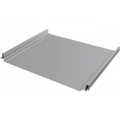 Кликфальц Про Grand Line 0,45 Drap с пленкой на замках RAL 7004 сигнальный серый — 485812