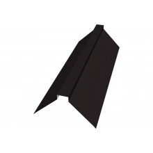 Планка плоского конька 175х50х175 Grand Line 0,45 Drap RR 32 темно-коричневый (2м)