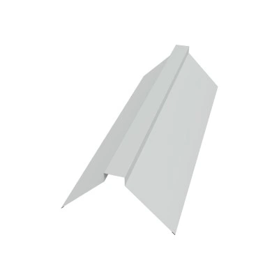Планка плоского конька 175х50х175 Grand Line 0,45 ПЭ с пленкой RAL 9003 сигнальный белый (3м) — 487969 Планка плоского конька 175х50х175 Grand Line 0,45 ПЭ с пленкой RAL 9003 сигнальный белый (3м) — 487969