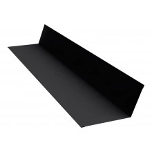 Планка примыкания 90х140 Grand Line 0,5 Rooftop Бархат RAL 9005 черный (2м)