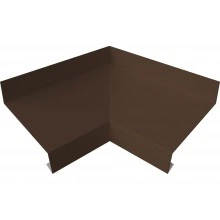 Угол отлива Grand Line внутренний 50 мм 0,45 Drap ТХ с пленкой RAL 8017 шоколад