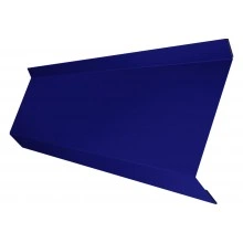 Планка примыкания в штробу 60 Grand Line 0,45 ПЭ с пленкой RAL 5002 ультрамариново-синий (3м)