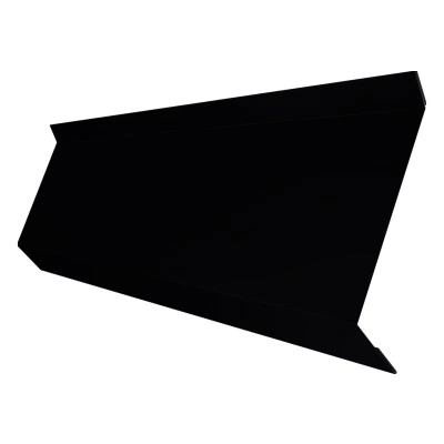 Планка примыкания в штробу 60 Grand Line 0,45 Drap СТ RAL 9005 черный (2м) — 492653