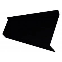 Планка примыкания в штробу 60 Grand Line 0,45 Drap ТХ RAL 9005 черный (2м)