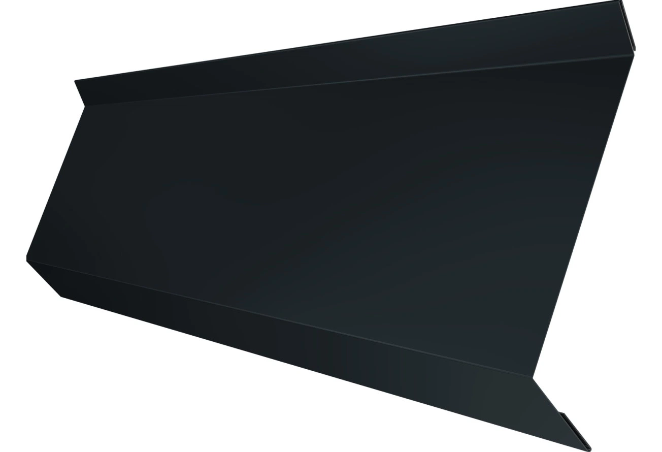 Планка примыкания в штробу 60 Grand Line 0,45 Drap ТХ RAL 7016 антрацитово-серый (3м)