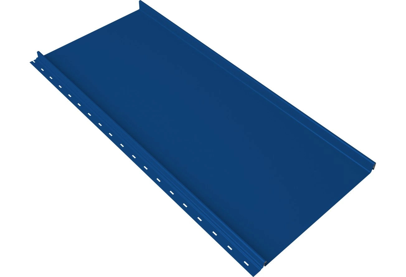 Кликфальц Мини Grand Line 0,45 ПЭ с пленкой на замках RAL 5005 сигнальный синий