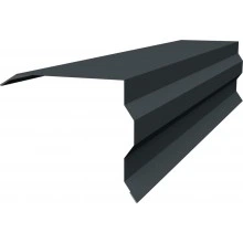 Торцевая планка фигурная 100х85 Grand Line 0,45 Drap RAL 7016 антрацитово-серый (2м)
