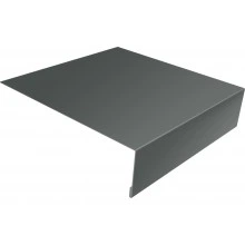 Планка лобовая/околооконная простая 190х50 Grand Line 0,45 ПЭ с пленкой RAL 7005 мышино-серый (2м)