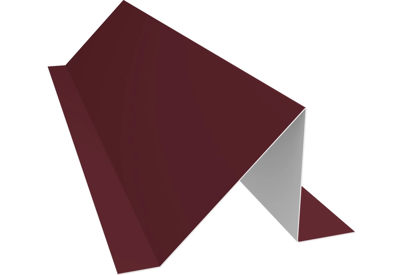 Планка снегозадержания Grand Line 0,5 Сатин с пленкой RAL 3005 красное вино (2м)