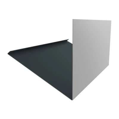 Планка примыкание верхнее к трубе фальц Grand Line 0,5 GreenCoat Pural БТ матовый RR2H3 (RAL 7016 антрацитово-серый) (2м) — 497404 Планка примыкание верхнее к трубе фальц Grand Line 0,5 GreenCoat Pural БТ матовый RR2H3 (RAL 7016 антрацитово-серый) (2м) — 497404