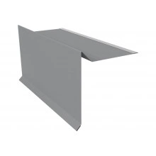 Планка ветровая с отгибом для мягкой кровли 100х20х70 Grand Line 0,45 Drap ТХ RAL 7004 сигнальный серый (3м)