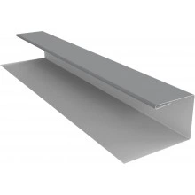 Планка П-образная Блок-хаус новый Grand Line 0,45 Drap ТХ RAL 7004 сигнальный серый (3м)