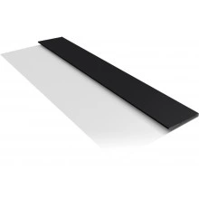 Планка стартовая Блок-хаус новый Grand Line 0,45 Drap RAL 9005 черный (2м)