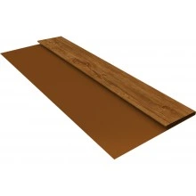 Планка стартовая Блок-хаус новый Grand Line 0,45 Принт Элит Золотой дуб TwinColor (2м)