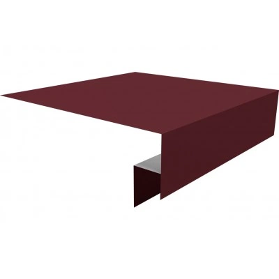 Планка околооконная сложная Блок-хаус новый 250х50х27 Grand Line 0,45 ПЭ с пленкой RAL 3005 красное вино (3м) — 507747