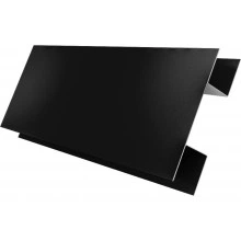 Планка H-образная Экобрус Grand Line 0,45 Drap ТХ RAL 9005 черный (3м)