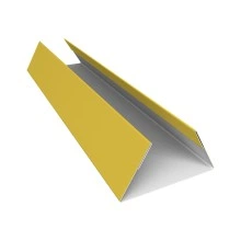 Планка стыковочная составная нижняя Экобрус Grand Line 0,45 ПЭ с пленкой RAL 1018 цинково-желтый (2м)