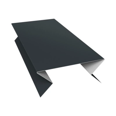 Планка угла внешнего составная нижняя Экобрус Grand Line 0,45 Drap ТХ RAL 7016 антрацитово-серый (3м) — 512105 Планка угла внешнего составная нижняя Экобрус Grand Line 0,45 Drap ТХ RAL 7016 антрацитово-серый (3м) — 512105