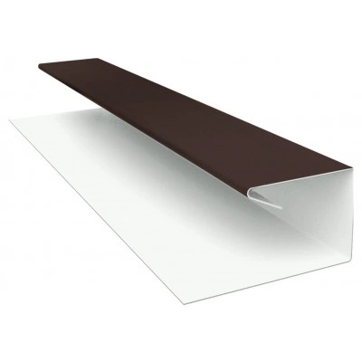 Планка П-образная завершающая сложная Корабельная Доска Grand Line 0,45 Drap ТХ RAL 8017 шоколад (2м) — 516044 Планка П-образная завершающая сложная Корабельная Доска Grand Line 0,45 Drap ТХ RAL 8017 шоколад (2м) — 516044