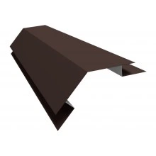 Угол внешний сложный 75х75 135 градусов Grand Line 0,45 Drap RAL 8017 шоколад (3м)